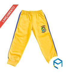 Uniforme Cantinho da Alegria - Calça de Moletom Com Listra